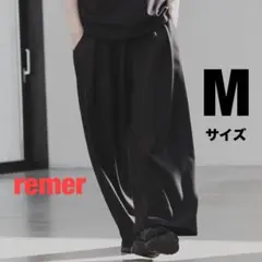 remer リメール ルーズインタックワイドパンツ Mサイズ ブラック