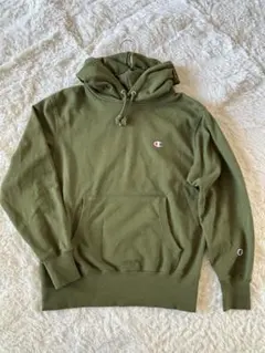 【チャンピオン】フード付きパーカー オリーブグリーン　M