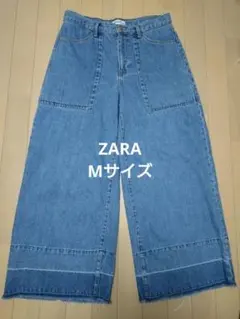 ZARAライトブルーワイドレッグデニム