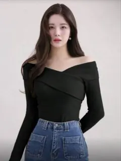 SHEIN Dazy オフショルダートップス ブラック Sサイズ