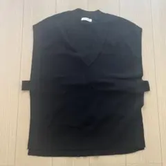 GLOBAL WORK ニットベスト　ブラックF