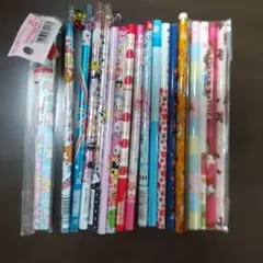 鉛筆 キャラクター柄等 19本セット