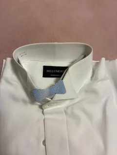 BELLIMORE ホワイト フォーマルシャツ S 37-80