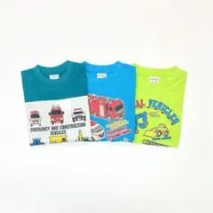 男の子 子供服 120cm 半袖 Tシャツ 新品 まとめ売り 車 GSN25-2