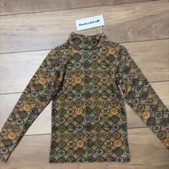 misha turtleneck antique brass folk tile