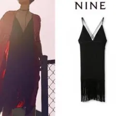 Nine フリンジ ワンピース　美品のサムネイル