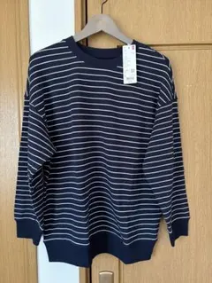 新品 ネイビー　Ｌ【ウルトラストレッチセット】 ⚠️上のみ⚠️　ユニクロ