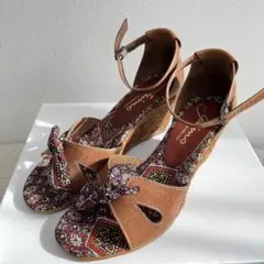 美品 ガイモ Gaimo サンダル 37 23.5cmウェッジソール スペイン製のサムネイル