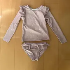 jamie kay 薄紫色 フリル付き水着セット 4y