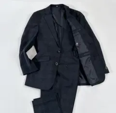 美品＊スーツセレクト セットアップ スーツ シャワークリーン 2B Y5 紺