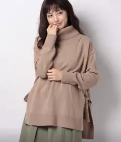 テチチ　タートル　ニット　セーター　リボン　プルオーバー　ルノンキュール　秋服