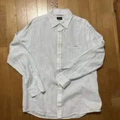 メンズ　BACK NUMBER ストライプ長袖シャツ Mサイズ