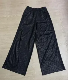 美品★adidas ワイドレッグトラックパンツ　モノグラム　ジャージ