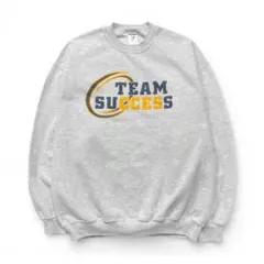 USA 古着 TEAM SUCCESS スウェット トレーナー プリント グレーのサムネイル