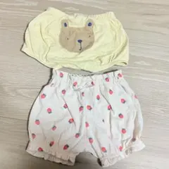 クマ顔パンツといちご柄パンツセット 12-18ヶ月のサムネイル