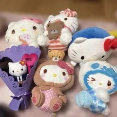 サンリオ ハローキティ ぬいぐるみ 5点セット - メルカリ