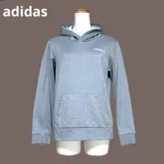 アディダス　adidas　レディース　パーカー　ジャージ　L　グレー　美品