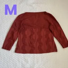 POLA ポーラ ストレッチ レース Tシャツ ブラウス Mサイズ エンジ色のサムネイル