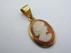 【242】 SILVER シルバー 925 シェルカメオ ペンダントトップ