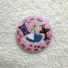 ディズニー 刺繍缶バッジ 不思議の国のアリス