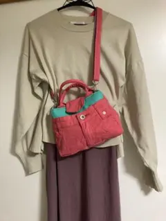 デニムリメイク　ミニショルダーバッグ