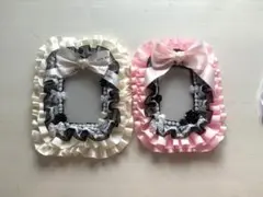 フリル付きトレカケース2色セット
