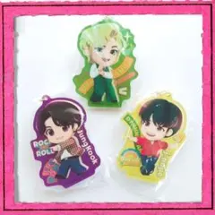 3種 BTS TinyTAN アクリルチャーム ジョングク V j-hope