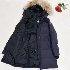 ほぼ未使用✨　カナダグース　ダウンジャケット　ネイビー　M レディース　ロング