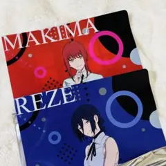 チェンソーマン やよい軒コラボ クリアファイル レゼ ＆ マキマ