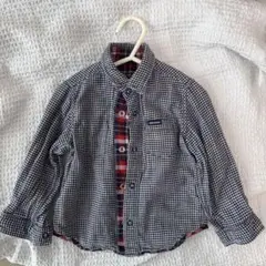 MIKIHOUSE リバーシブルチェック柄長袖シャツ