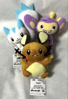 ポケットモンスター ぐらぶらりん ぬいぐるみ エイパム パチリス デデンネ ⑦のサムネイル