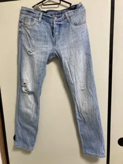 Levi's 501CTレディース ダメージ加工 コーンミルズ
