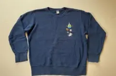 UNIQLOキッズ　ミニオン柄 ネイビー トレーナーsize150cm毛玉有り