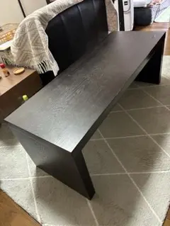 ブラック木製センターテーブル
