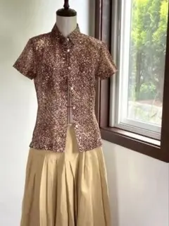 DRIES VAN NOTEN ボタニカル柄 半袖シャツ サイズ50 - メルカリ