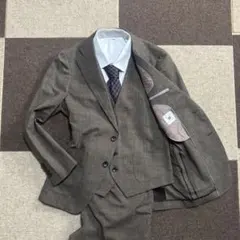 SUIT SELECT メンズ 3ピース ストライプ グレー - メルカリ