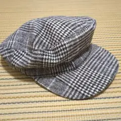 グレンチェック柄 キャスケット