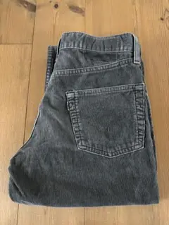 90s リーバイス コーデュロイパンツ 日本製 白タブ 太畝 グレー ンテージ