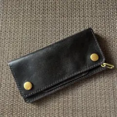 MARYAM ホースフロント ロングトラッカーウォレット 茶芯