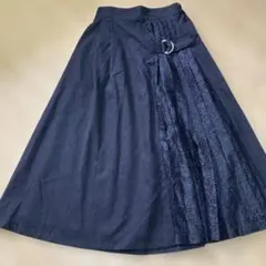 フレアスカート 黒レース付きのサムネイル
