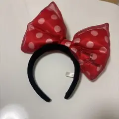 ディズニー　ミニー　リボンカチューシャ