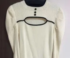 Darich ダーリッチ　パイピングボタンニットミニワンピース　FL