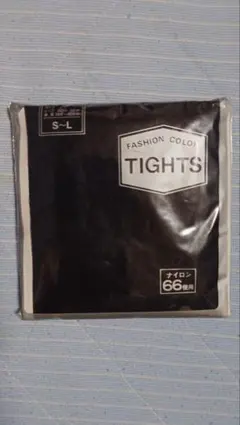 未開封FASHION COLOR TIGHTS ブラック S～Lサイズ