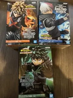 僕のヒーローアカデミア 緑谷出久 爆豪勝己 轟焦凍 フィギュア