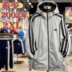 00s アディダス ジャケット アウター ベンチコート フード 2XL
