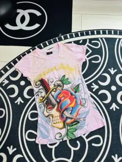 Christian Audigier スカルローズ Tシャツのサムネイル