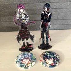 悪魔執事と黒い猫 あくねこ アクリルスタンド・缶バッジ 4個セット