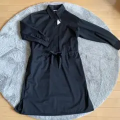 新品未使用UNIQLO U ブラック シャツワンピース Lサイズ