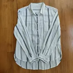 ストライプ長袖シャツ Mサイズのサムネイル