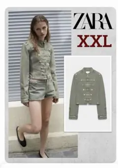 ZARA ボタンディテール入りフィットジャケット ZARA ボタンディテール入りフィットジャケット XS - メルカリ